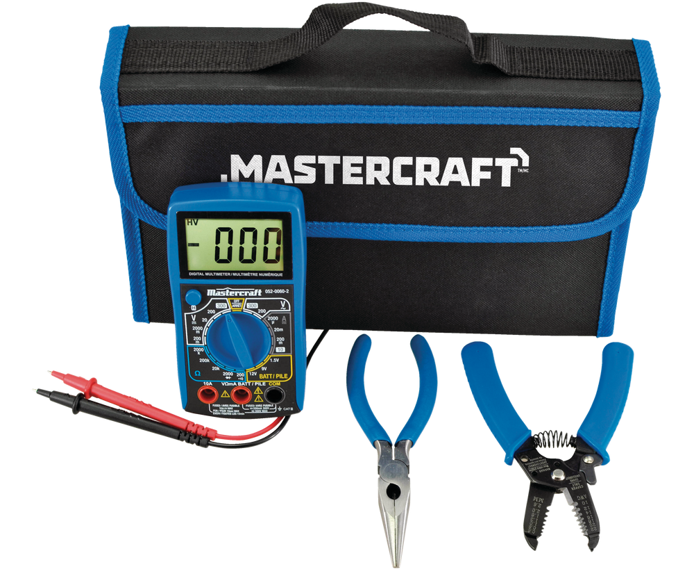 Mastercraft Multimeter Kit, 3pc Canadian Tire