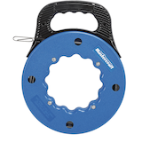 Ruban de tirage électrique Mastercraft avec distributeur à ruban et bobine de rangement, bleu, 15,2 m (50 pi) Front_Flat