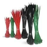 Attaches pour câbles en nylon tout usage Certified de service moyen, avec contenant de rangement, homologuées UL, paq. 300 Front_Flat