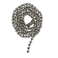 Atron Electro Industries FA127 Beaded Ceiling Fan Chain with Connector, Chrome, 36-in