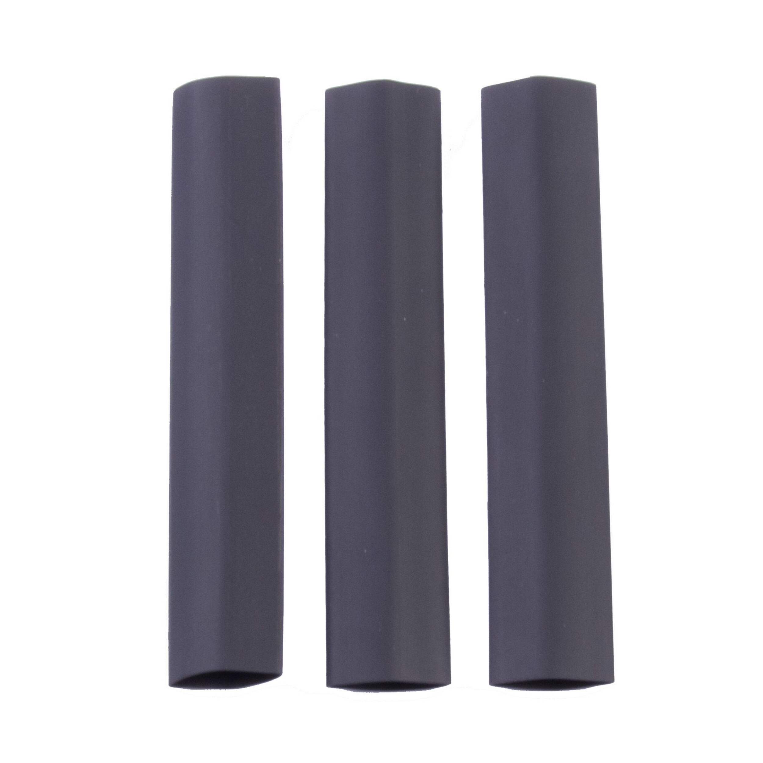 GARDNER BENDER HST-500B Black 4-in Polyolefin Heat Shrink Tubing, 2:1 Shrink Ratio, 1/2 to 1/4-in, 3-pk Front_Flat