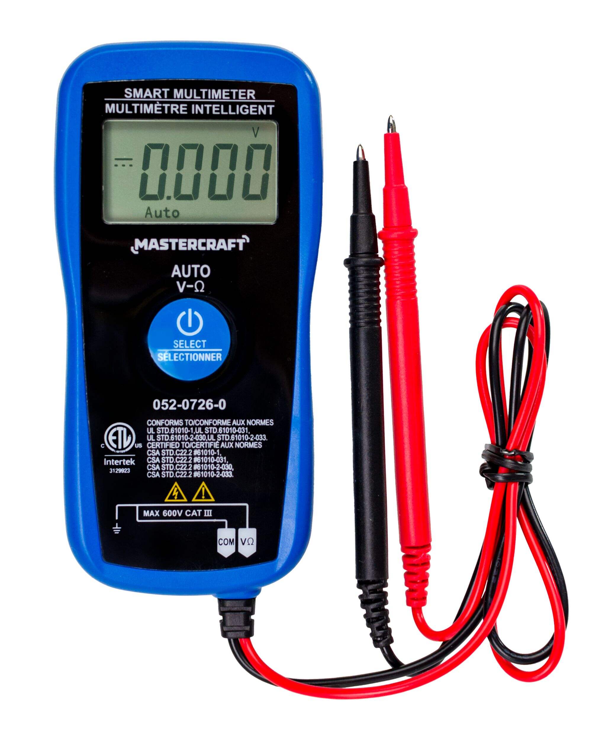 Mastercraft Smart Meter with One Button Operation Front_Flat