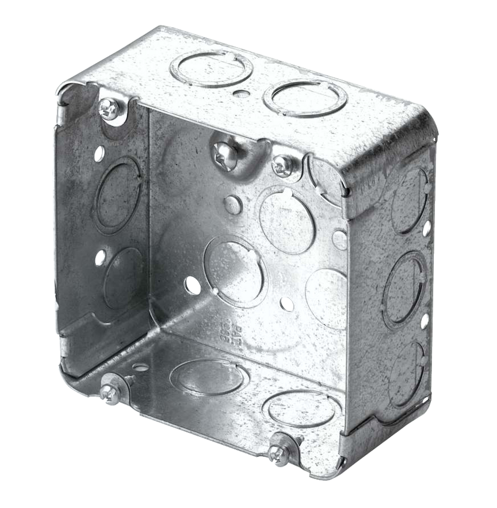 Hubbell 72171KBAR Range/Dryer Square Electrical Box with Knockouts, 11