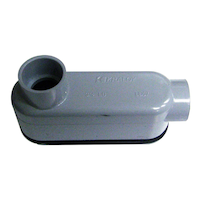 IPEX 37032-703 PVC Conduit Body, 3/4-in Front_Angled_Left