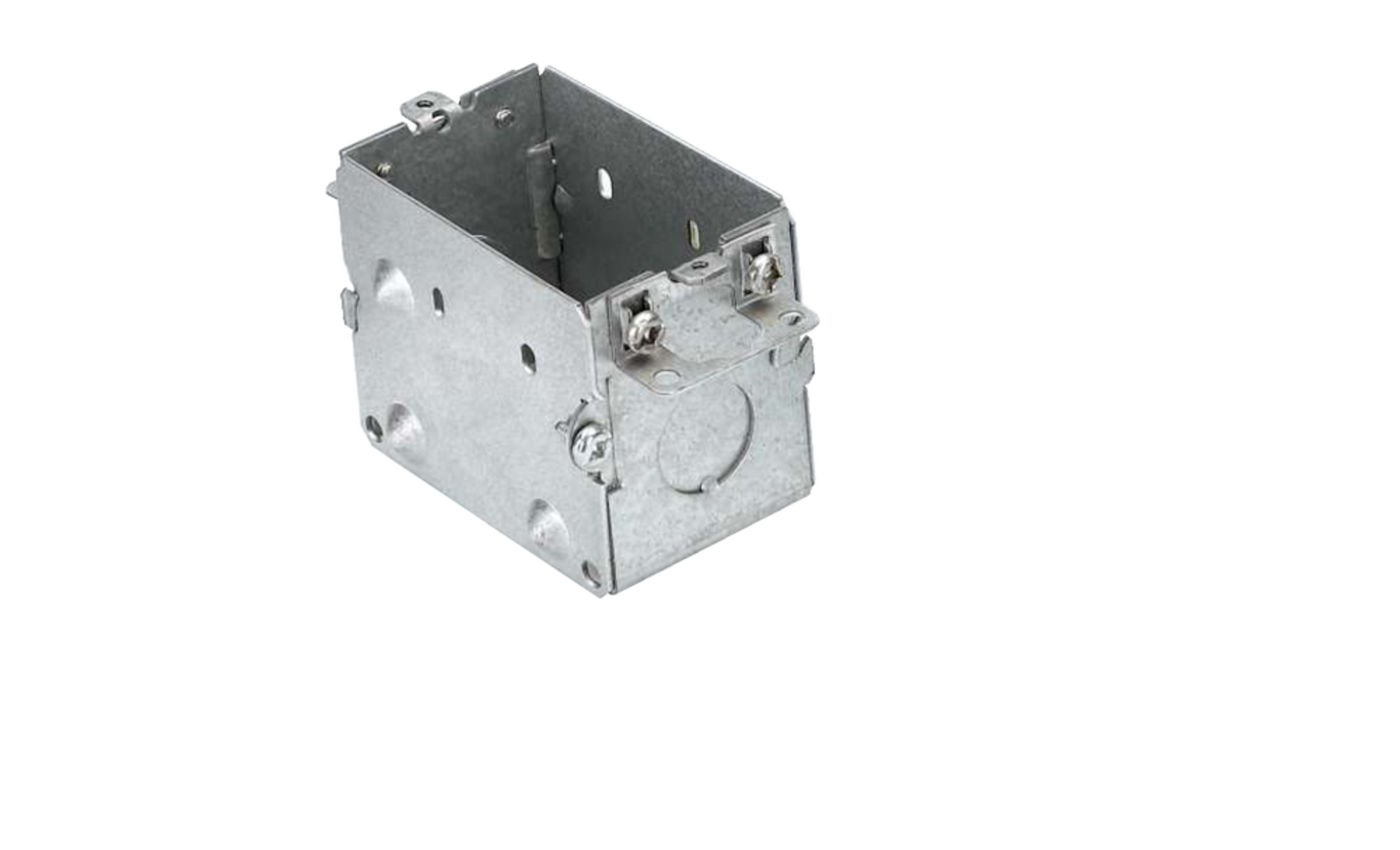 Hubbell 2104LLEUBAR 1 Gang Device Box with Cable Pryouts Ends, Raised