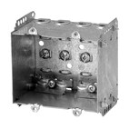 Boîte électrique en métal groupable Hubbell 1004LHUBAR, avec pince  universelle, 3 po de profondeur, 15 po3