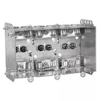 3 Gang Device Box, 2.5-in Deep, 37.5 Cubic Inches Front_Three_Fourths_Angled_Right