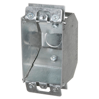 Rework Gangable Device Box with Flush Ears, Knockout, 2.5-in Deep, 12.5 Cubic Inches Front_Angled_Left