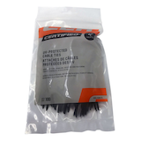 Certified Medium Duty UV Resistant Cable Ties, Black, 4-in, 100-pk Overhead_Flat