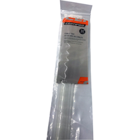 Certified Medium Duty Cable Ties, White, 14-in, 8-pk Front_Flat