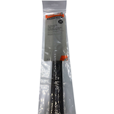 Certified Medium Duty UV Resistant Cable Ties, Black, 14-in, 8-pk Front_Flat