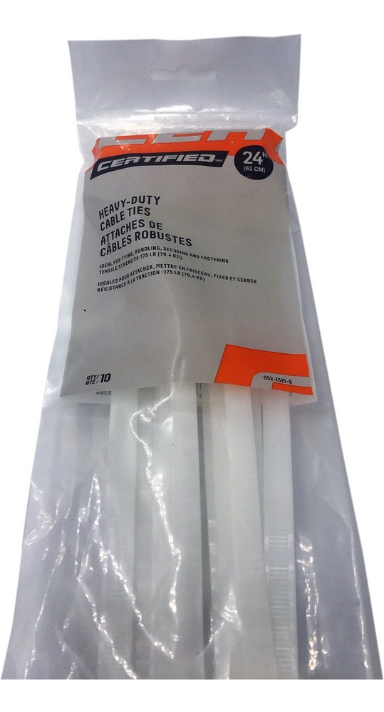 PROWIN Medium Duty Cable Ties with 175lbs Tensile Strength, UL Listed