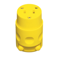 Leviton 115CV-000 PVC Connector, 15 Amp, 125 Volt, Non Grounding, Residential Grade