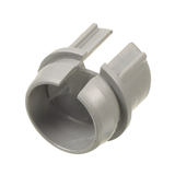 Connecteur en plastique à enfoncer, gris, 1/2 po, paq. 4 Front_Angled_Left