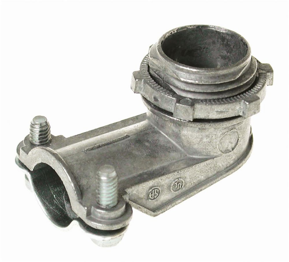 Connecteur de conduit de 90 degrés en zinc Hubbell SQ90038R1, 3/8 po