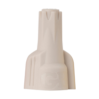 GARDNER BENDER 25-1H1 Multi Purpose Hex-Lok ULTRA Multi Range Cable/Wire Connectors, Tan, 25-pk Front_Elevated