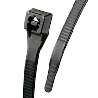 Gardner Bender 46308UVBFZCC Medium Duty UV Resistant Xtreme Cable Ties, Black, 8-in, 100-pk