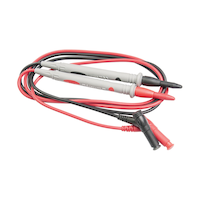 Sperry RTL-600 Heavy Duty Universal Comfort Test Leads, 1 Positive, 1 Negative Lead, Grey/Red Overhead_Plunge