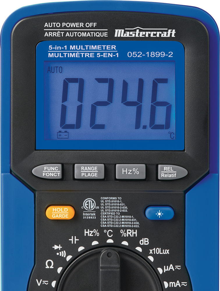 Mastercraft 5in1 Digital Multimeter Canadian Tire