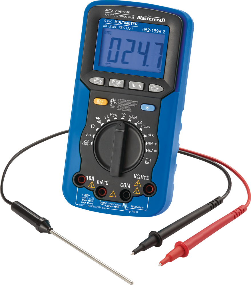 Mastercraft 5in1 Digital Multimeter Canadian Tire