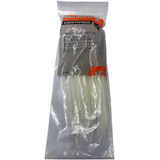 Certified Medium Duty Cable Ties with Mounting Head, White, 7.5-in, 100-pk Front_Flat