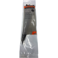 Certified Medium Duty UV Resistant Cable Ties with Mounting Head, Black, 7.5-in, 10-pk Overhead_Flat