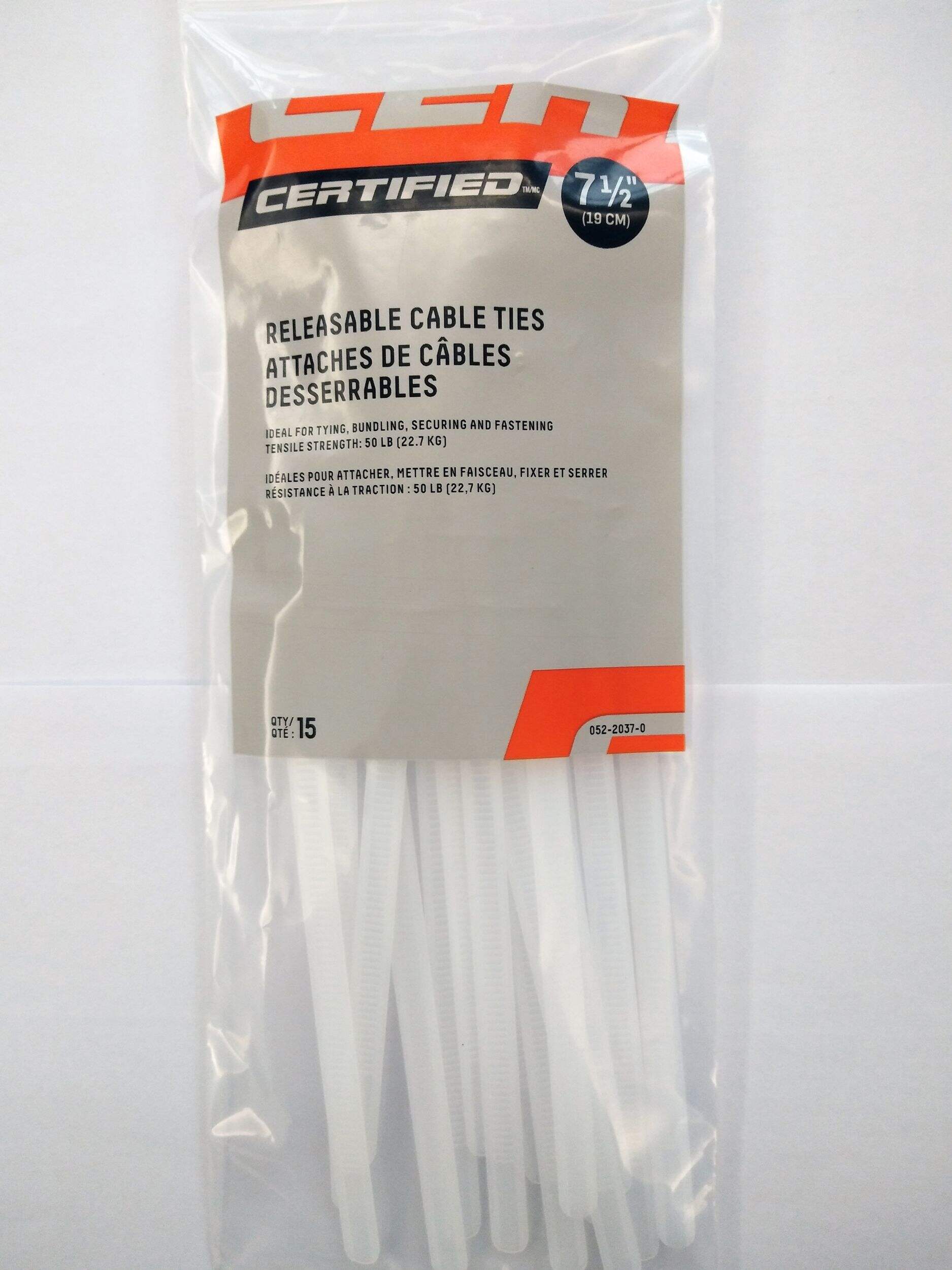 Certified Medium Duty Releasable Cable Ties with 50lbs Tensile