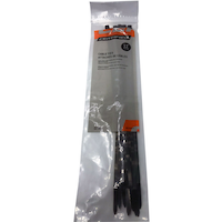 Certified Medium Duty Cable Ties, Black, 11-in, 10-pk Overhead_Flat