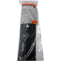 Certified Medium Duty Cable Ties, Black, 14-in, 100-pk Front_Flat