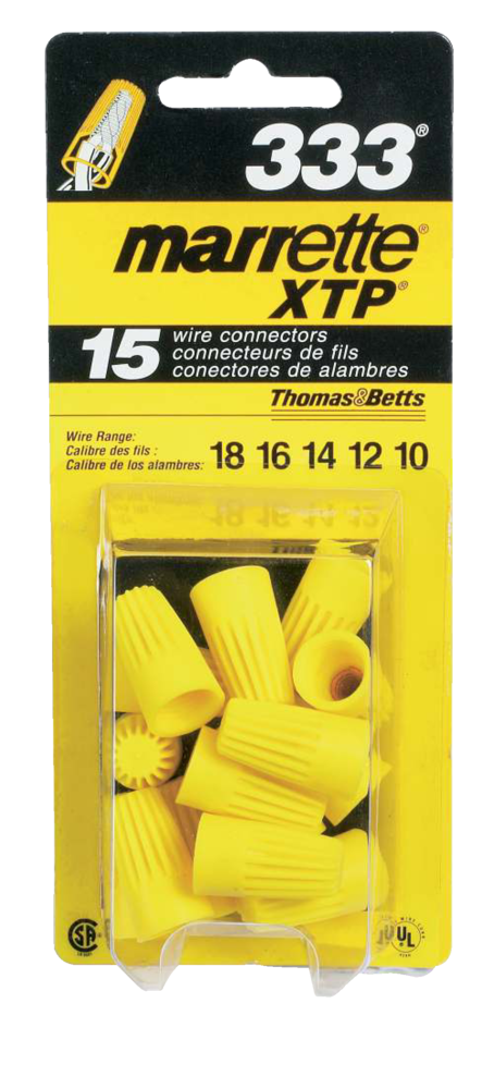 Gardner Bender WireGard Twist-on Wire Connector-Yellow 25/Bag