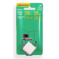 Wiremold C58 CordMate II Cord Cover Outside Elbow, Paintable, White