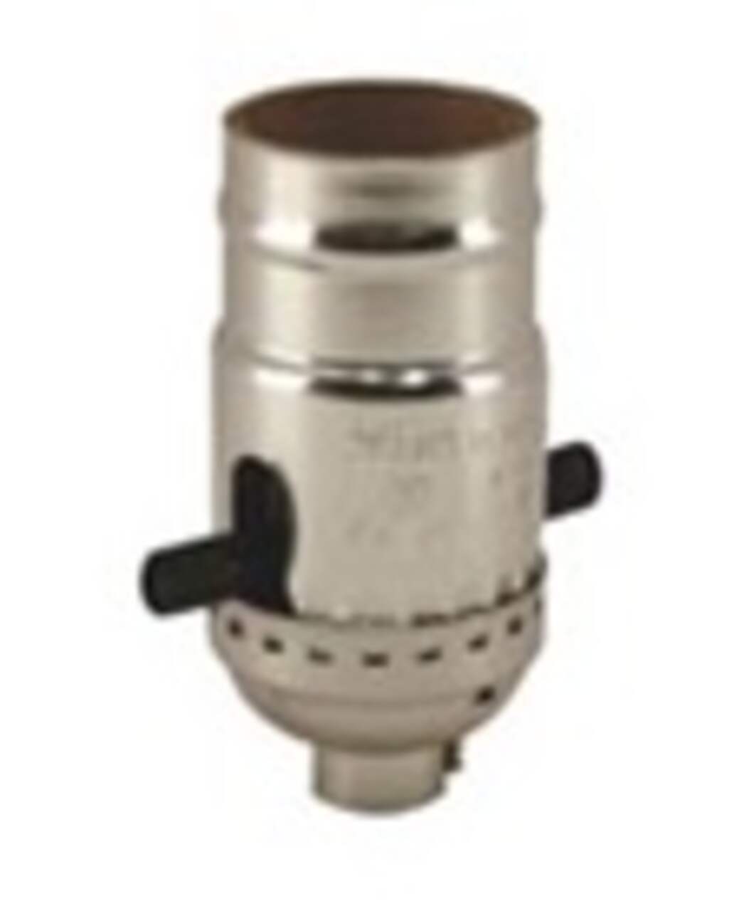 Atron Electro Industries LA1140 Medium Base Tri-Lite Turn Knob Socket, 1/8  IP, 250W, 250V, Brass