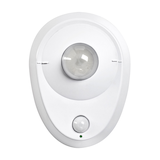 Douille de lampe à détecteur de présence pour plafond Leviton 09864-R50, avec module à DEL 8,7 W, 60 Hz, 120 V, blanc Front_Flat