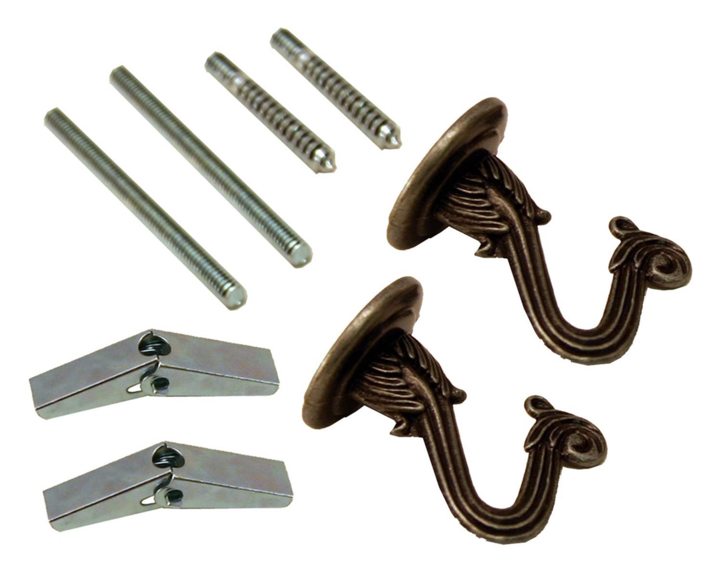 Crochets de suspension pour lampe Atron Electro Industries LA708, laiton antique, paq. 2 Composite_or_Mixed