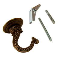 Atron Electro Industries LA779 Jumbo Hook, Antique Brass Composite_or_Mixed