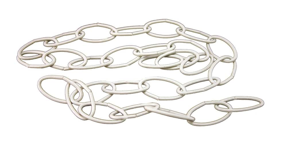 Atron Electro Industries LA720 Decorative Chain, 8-ga, White, 3-ft