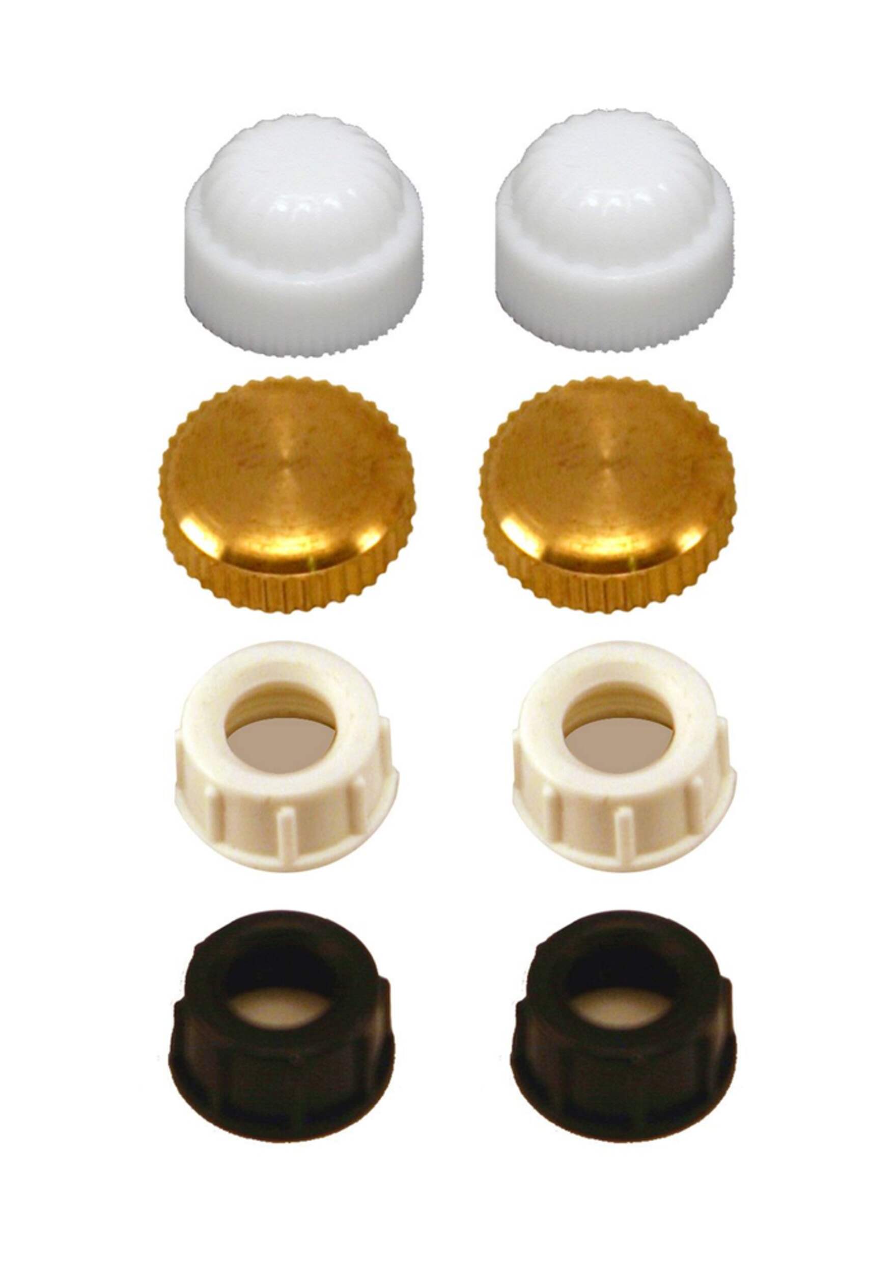 Atron Electro Industries LA906 Finial Caps, 1/8 IPS, Assorted, 8-pk Overhead_Plunge