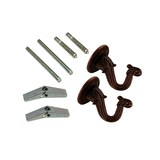 Atron Electro Industries LA712 Swag Hooks, Oil Rubbed Bronze, 2-pk Front_Angled_Right