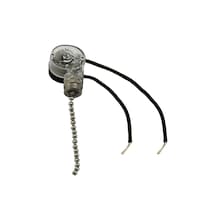 Atron Electro Industries FA234 Fan Light Switch with Beaded Pull Chain, Satin Nickel Overhead_Plunge