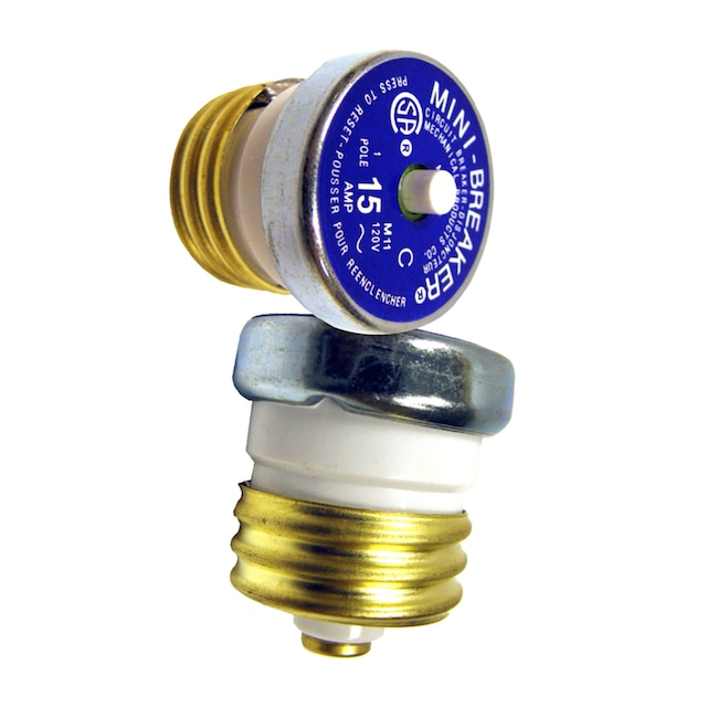 Leviton Mini Push Button Fuse Breaker, 120V, Assorted Amp Capacities