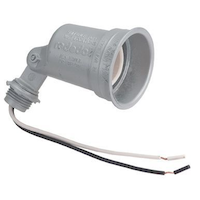 Thomas & Betts 37125-723 Outdoor Medium Base PAR Lampholder, 75W, 125V