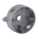 Hubbell 5361-0 Outdoor Round Weatherproof Box, Five 1/2-in Threaded Outlets, Grey, 16 Cubic Inches Front_Angled_Right