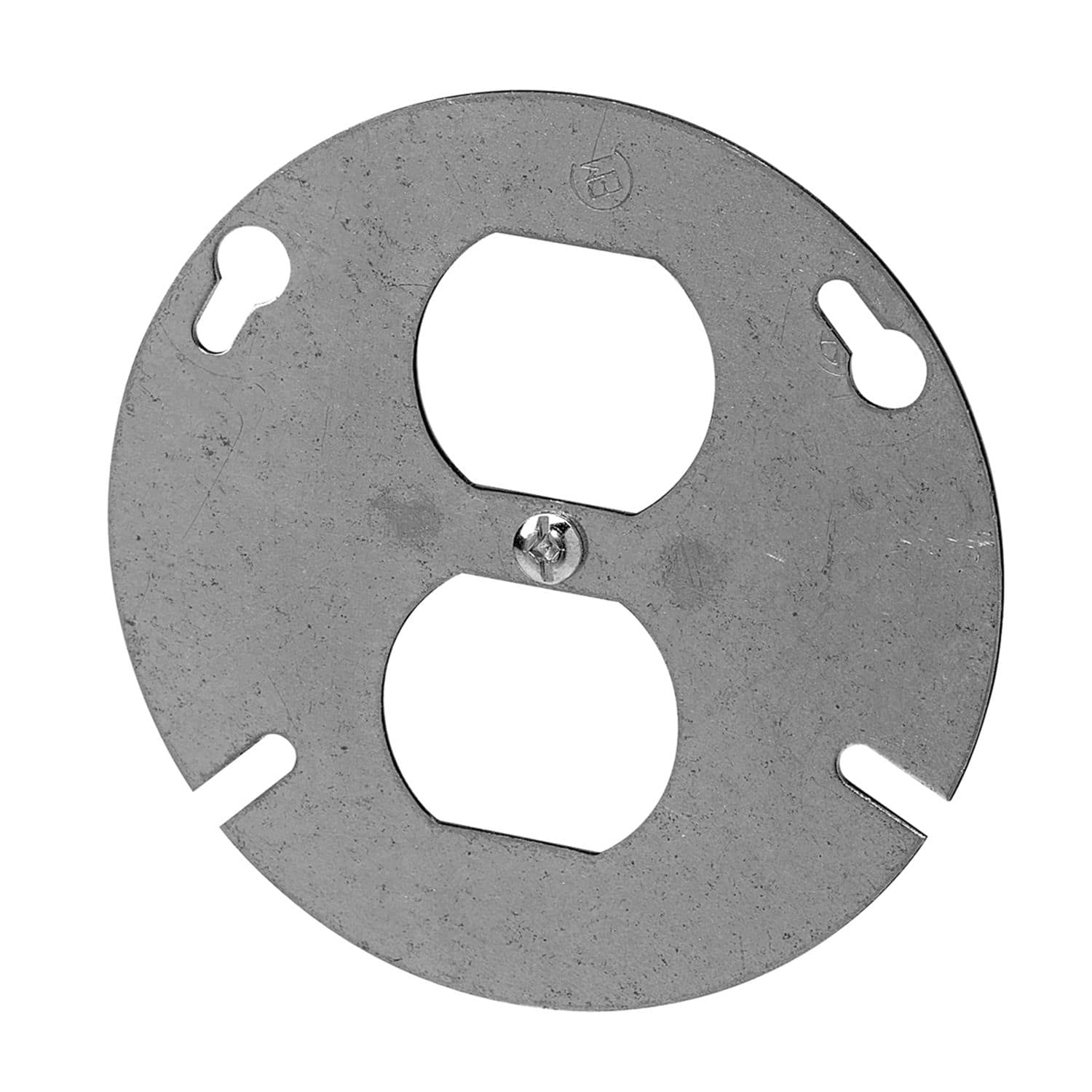 Couvercle de boîtier octogonal avec interrupteur double Hubbell 54C65BAR,  gris, 4 po