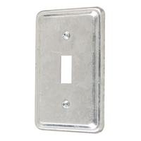 1 Gang Toggle Switch Utility Box Cover, Grey, 4-in