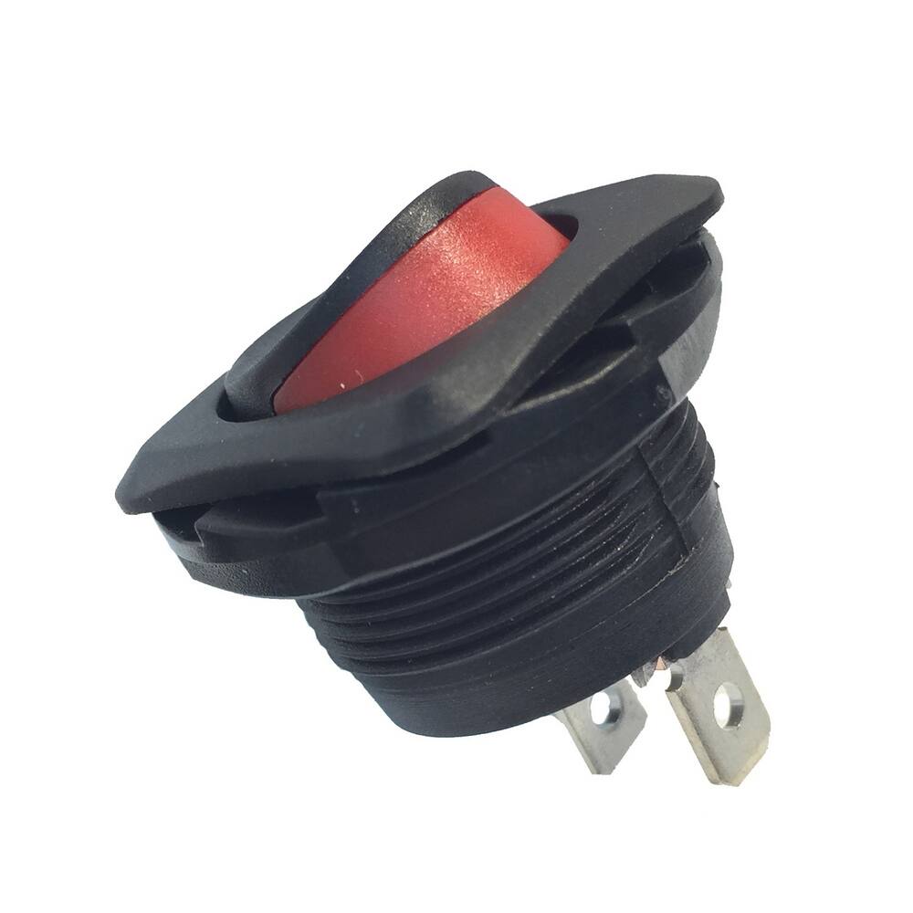 OFF Rocker Toggle Switch Button Triangle Pole red 10X AC 12 V 6A Round ON 