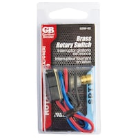 GARDNER BENDER GSW-62 Brass Rotary Triple Throw Switch, SPST, 2 Pole Front_Flat