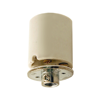 Atron Electro Industries LA999 Medium Base Keyless Porcelain Socket, Gasket, Cap, 1/8 IP, 660W, 250V, White