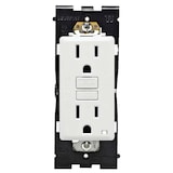 Leviton RGF15-792 Renu Tamper-Resistant Self-Test SmartlockPro GFCI NEMA 5-15R Receptacle, 15A, 125V, White Front_Flat