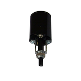 Douille à bouton rotatif Atron Electro Industries LA1133, phénoplaste, culot moyen, 660 W, 250 V, noir Bottom_Plunge