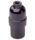 Atron Electro Industries LA1135 Keyless Medium Base Phenolic Socket, 1/8 IP, 660W, 250V, Black Front_Elevated